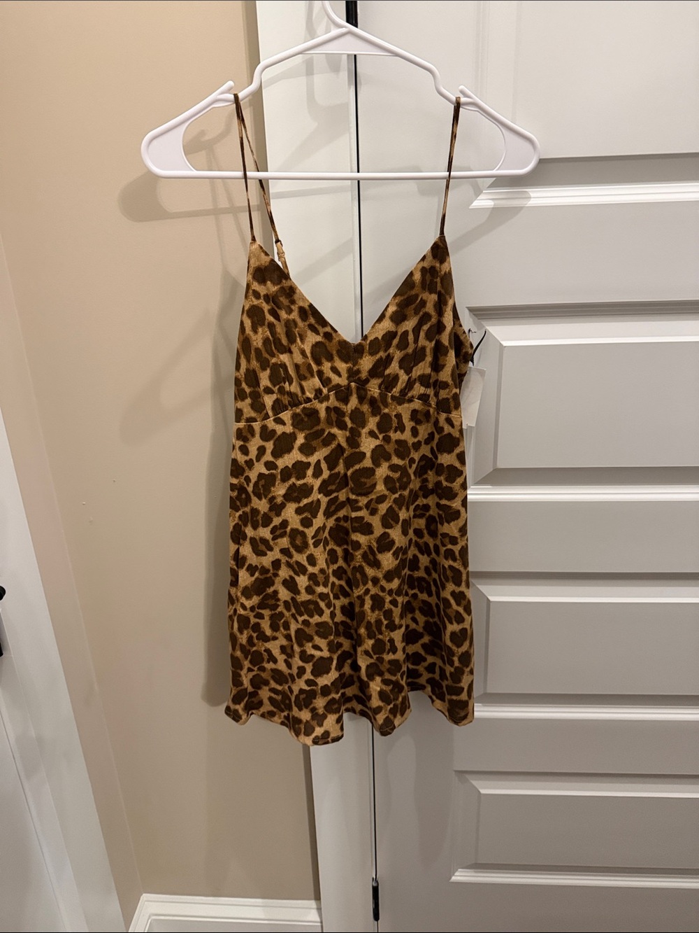 Abound Leopard-Print V-Neck Cami Tank Top in Brown
